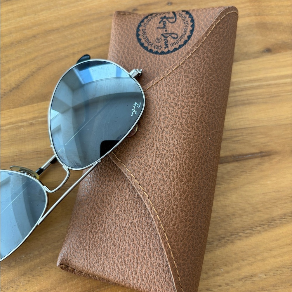🔥Authentic Ray-Ban Classic Silver Aviator Sunglasses W3275 - Picture 3 of 10